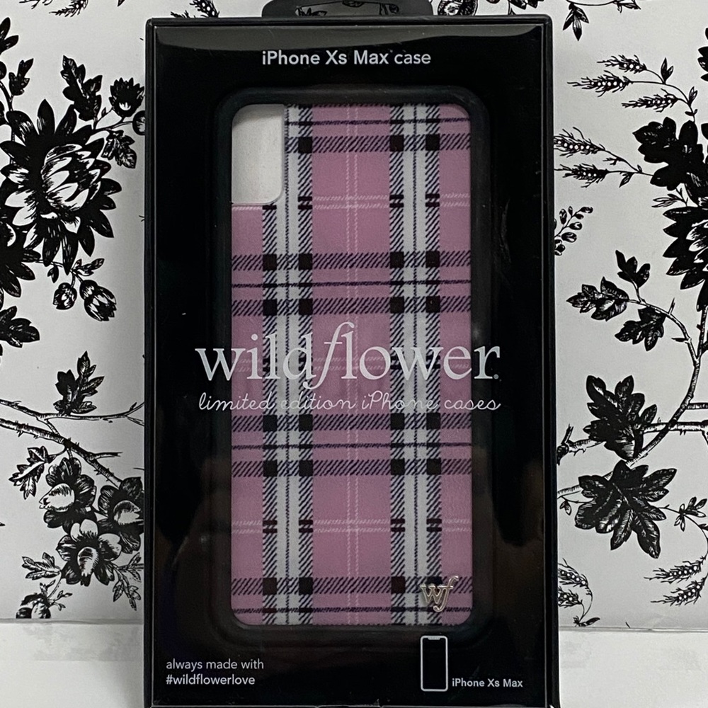 🆕 Wildflower Ltd Ed Lavender Plaid Case iPhone Bundle